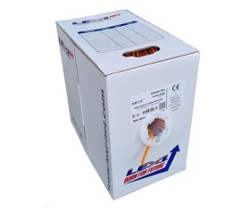 UTP kabel LEXI-Net Cat5E, drát, LS0H B2ca-s1a,d0,a1, oranžový, 305m, box EDF_10102796