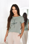 ARIN BLOUSE světle olivová 36