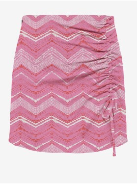 Růžová dámská vzorovaná mini sukně ONLY Nova Dámské