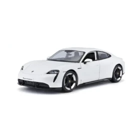 Bburago Porsche Taycan Turbo S bílá 1:24