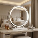 REA - Zrcadlo LED MAKE-UP White 50 cm HOM-12021