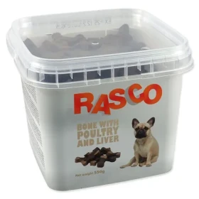 RASCO Drůbeží kost s játry 2,5 cm / Pochoutka pro psy / 550 g (4904-65342)