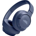 JBL Tune 720BT sluchátka uzavřená (Over Ear) Bez kabelu, Bluetooth®, kabelová stereo modrá regulace hlasitosti, Vypnutí zvuku mikrofonu Hi-Fi