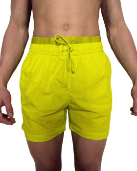 Pánské šortky Calvin Klein KM0KM01104 neon