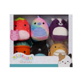 Squishmallows Micromallows 6Pack - Kobylka, Koník, Skunk, Sukulent, Jahoda, Netopýr