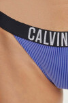 Dámské plavkové kalhotky KW0KW02611 C86 modré Calvin Klein