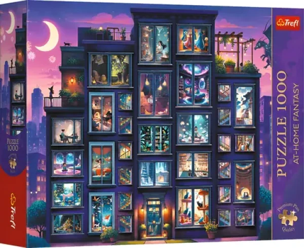 TREFL Puzzle Premium Plus At-home Fantasy: Noc plná příběhů