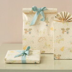 Maileg Papírový sáček Have a mice day 30,5 cm – set 5 ks, krémová barva, papír