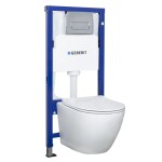 KERRA - Instalační set Geberit + Miska Delos + tlačítko 5907548116826