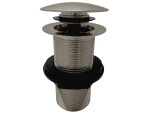 RAV Slezák - Výpusť umyvadlová 5/4'' bez přepadu - neuzavíratelná zátka, Metal Grey - lesklá MD0799MGL MD0799MGL