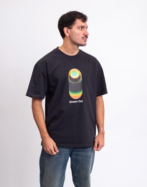 Tričko Signal x Freshlabels Triko Orange/Green Faded Black