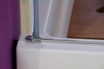 Aquatek - Glass B1 95 sprchové dveře do niky jednokřídlé 91-95cm, barva rámu bílá, výplň sklo - čiré GLASSB195-166