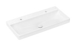 HANSGROHE - Xelu Q Umyvadlo 100x48 cm, bez přepadu, 2 otvory pro baterii, SmartClean, bílá 61040450