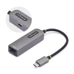 StarTech adaptér USB-C na Ethernet šedá / Adaptér / RJ-45 / 5 Gbps / Realtek RTL8153B (1GPD3-USB-C-ETHERNET)