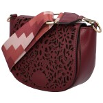 Dámská kožená crossbody taška Aldome, vínová