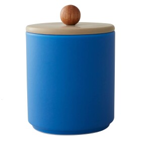 DESIGN LETTERS Porcelánová úložná dóza Treasure Jar Blue/Beige, modrá barva, porcelán