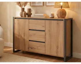 Komoda se zásuvkami Denver, dub artisan/antracit