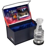 Fanatics Skleněný minipohár Florida Panthers NHL 2024 Stanley Cup Champions Crystal Cup