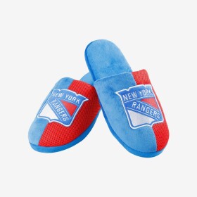 FOCO Pánské pantofle New York Rangers Team Logo Staycation Slipper Velikost: EU