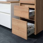 Mereo Opto koupelnová skříňka vysoká 125 cm, pravé otevírání, dub Riviera CN924PN