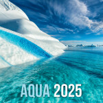 Nástěnný kalendář 2025 Aqua