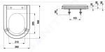 Laufen - Libertyline WC sedátko, bílá H8924700000001