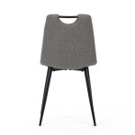 Jídelní židle, šedá, látka, DCL-V2017 GREY2