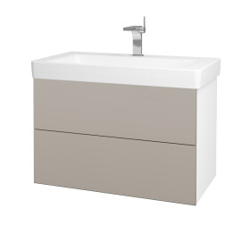 Dřevojas - Koupelnová skříňka VARIANTE SZZ2 85 pro umyvadlo Laufen Pro S - N01 Bílá lesk / N07 Stone 195502