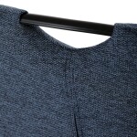 Židle jídelní, taštičkové pružiny v sedáku, modrá látka, černý kov