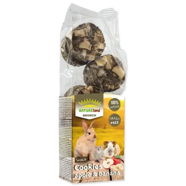 Nature Land Pochoutka Brunch sušenky s jablky a banány 120g (905-11853)