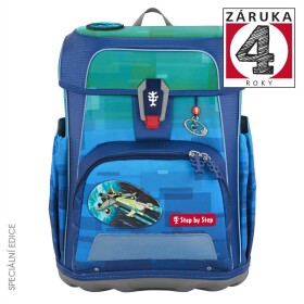 Školní aktovka Step by Step CLOUD OCEAN, Space Craft Spike - 5 dílný set, AGR certifikát