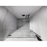 MEXEN/S - Lunar-B sprchové dveře křídlové levé 65 cm, transparent, grafit metal 832-065-000-95-00-L