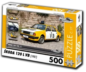 RETRO-AUTA Puzzle č. 77 Škoda 120 L VB (1987)