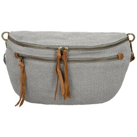 Trendy dámská textilní ledvinka Lena, šedá