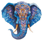 Dřevěné puzzle - Slon