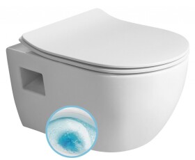 Bruckner - LUNA závěsná WC mísa, Vortex Rimless, 35,5x49cm, bílá 201.331.4