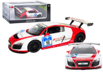 Mamido Sportovní autíčko AUDI R8 LMS na dálkové ovládání RC 1:24 bílé