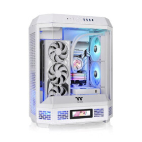 THERMALTAKE Case The Tower 600, ATX, Průhledná bočnice, 2x 140mm Fan, bílá EDF_964034