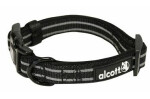 Alcott Adventure černá - velikost M / reflexní obojek pro psy (AC-01304)