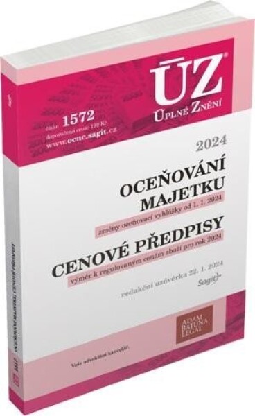 ÚZ 1572 Oceňování majetku, Cenové předpisy,