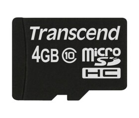 TRANSCEND MicroSDHC karta 4GB Class 10, bez adaptéru EDF_325066