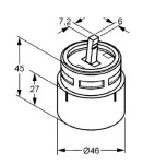 KLUDI - Náhradní díly Kartuše 46 mm 7520100-00
