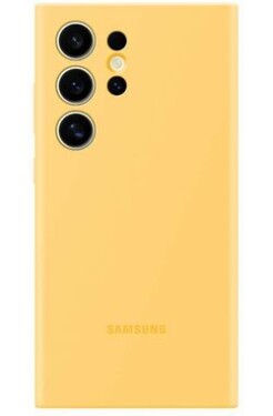 Samsung Silicone zadní kryt na mobil Samsung Galaxy S24 Ultra žlutá