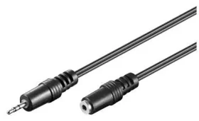 MicroConnect Audio kabel Jack 2.5mm (M) - Jack 2.5mm (F) 2 m černá (33723)
