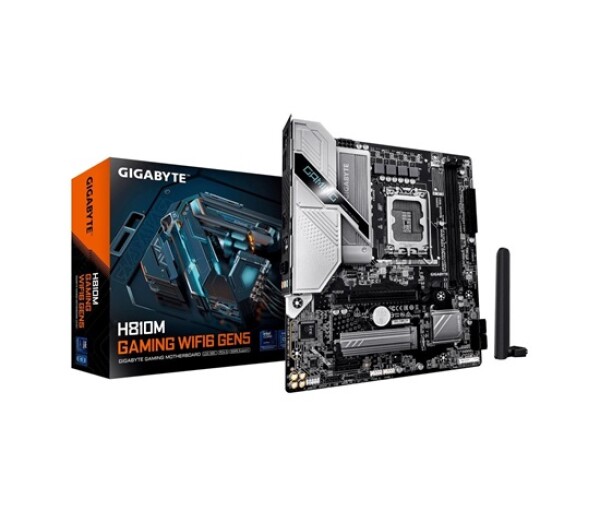 GIGABYTE MB Sc LGA1851 H810M GAMING WIFI6 Gen5, Intel H810, 2xDDR5, WiFi, 1xDP, 1xHDMI, mATX EDF_1706372