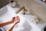 HANSGROHE - Tecturis E Umyvadlová baterie s výpustí Push-Open, CoolStart, EcoSmart, kartáčovaný bronz 73020140