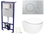 Závěsný WC set do lehkých stěn / předstěnová SAT Fusion SIKOSSTORFU71 SIKOSSTORFU71