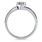 LUNICA Stříbrný prsten ZAMILOVANÉ SRDCE Velikost prstenu: 7 (EU: 54-56) 0641_7