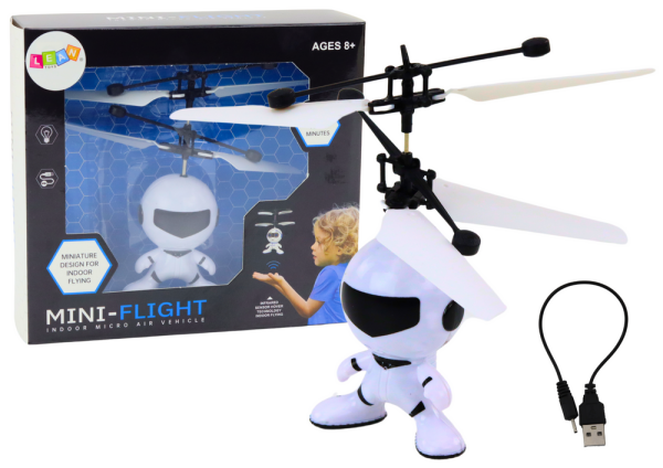 Mamido Létající dron astronaut řízený rukou bílý