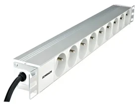 Schrack IU070110 / Napájecí panel / 19" / 1U / 9x zásuvka ČSN / kabel 2 m (IU070110)